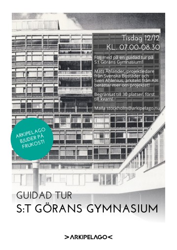 Guidad visning på S:t Görans Gymnasium